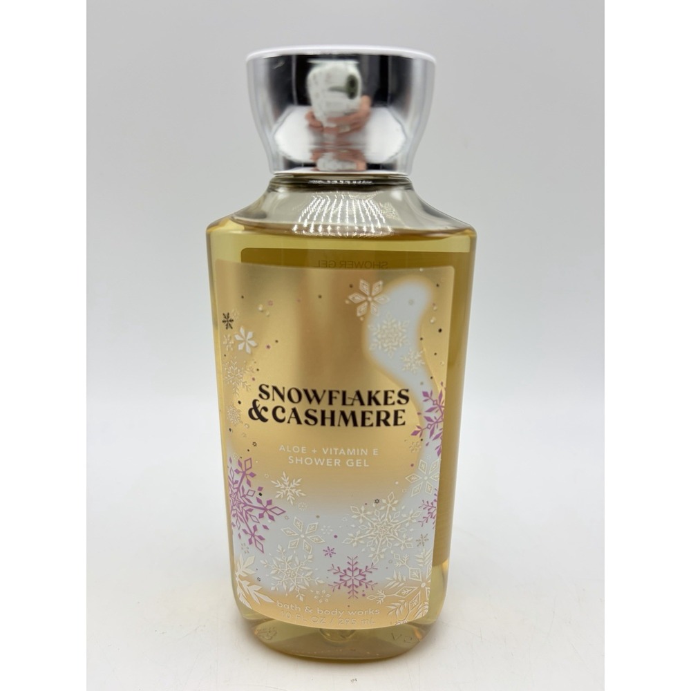 Bath & Body Works Snowflakes & Cashmere Shea & Vitamin E Shower Gel 10 oz New